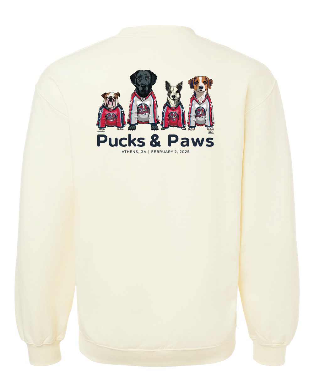 Pucks and Paws  - Sweatshirt benefitting Athens Area Humane Society